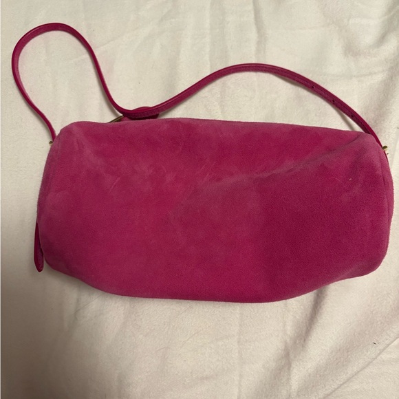 Miu Miu Pink Suede Pouch - Picture 2 of 5
